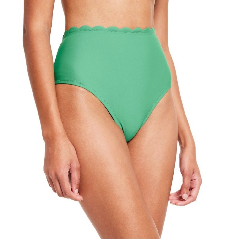 RHODE x Target Scallop Edge High Waist Medium Coverage Bikini Bottom Size M